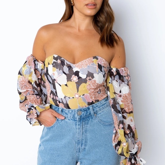 Seven Wonders Snap Dragon Bodysuit, floral 16249 - Picture 3 of 10